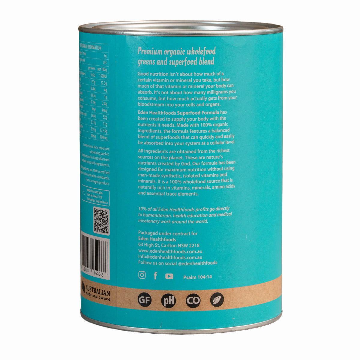 Certified Organic Superfood